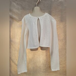Bonnie Jean White Kids Sweater